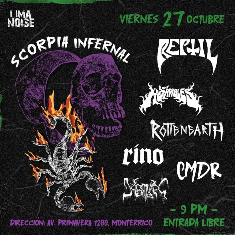 Scorpia Infernal en Lima Noise Underground