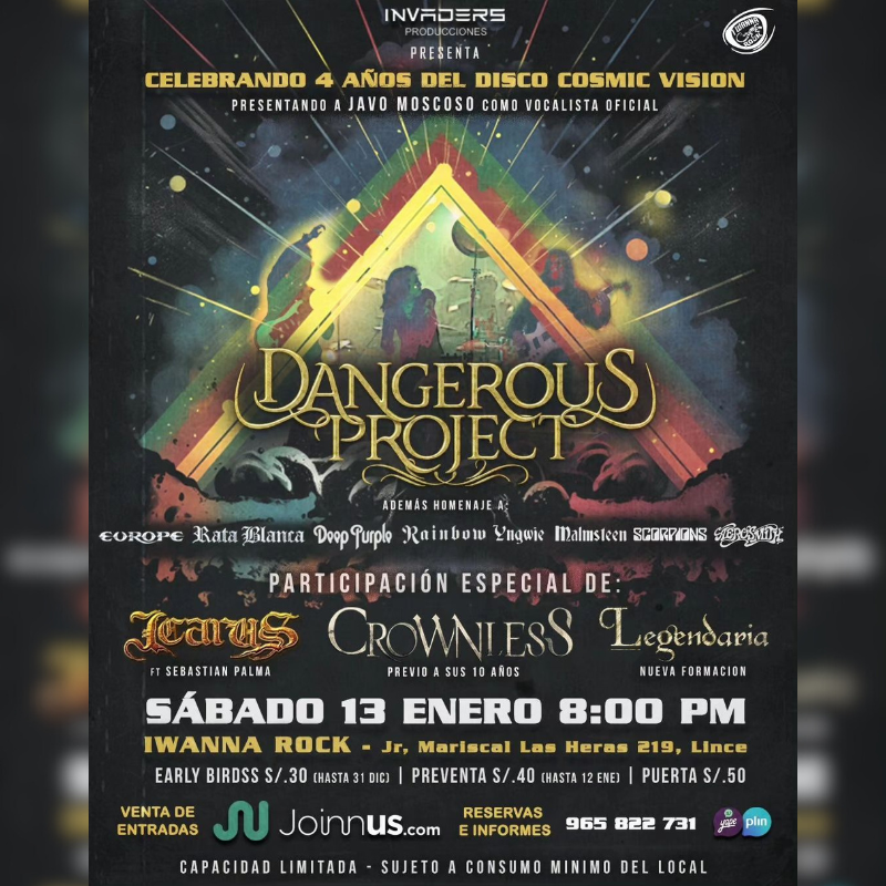 Dangerous Project: 4 años del álbum Cosmic Vision