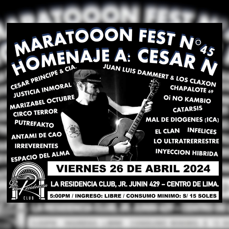 Homenaje a César N: Maratooon Fest N° 45