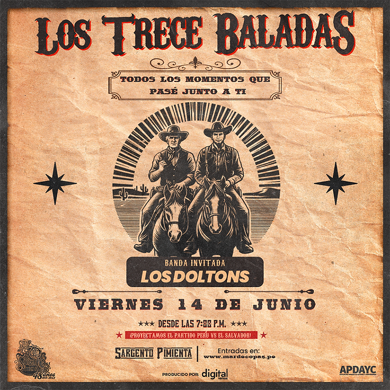 Los Trece Baladas en concierto: Un show especial para el día del padre