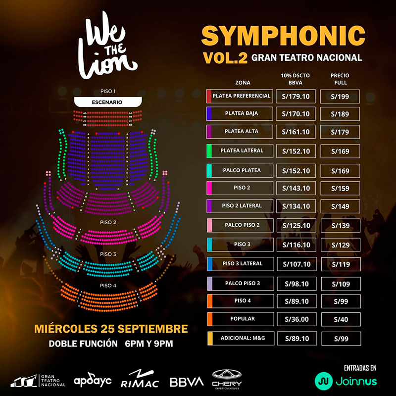 Entradas y precios para We the Lion Symphonic Vol. 2.