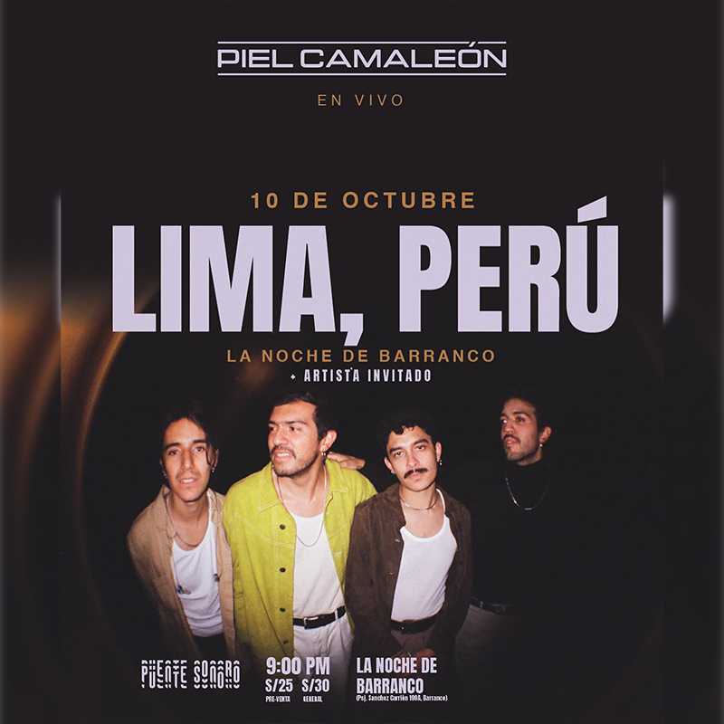 Concierto de Piel Camaleón en Lima 2024