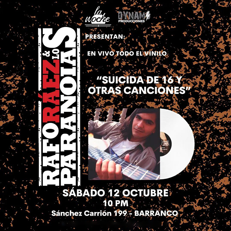 Rafo Ráez y Los Paranoias: Suicida de 16 y Otras Canciones