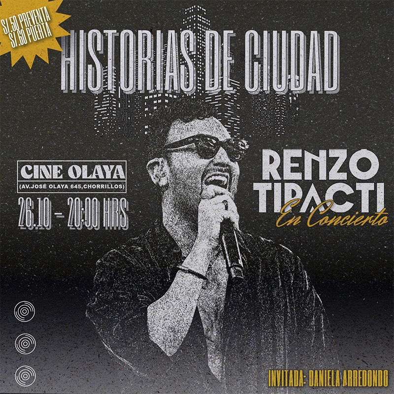 Renzo Tipacti Regresa a Perú con su Gira Internacional "Historias de Ciudad"