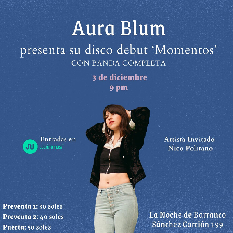 Aura Blum presenta 'Momentos': Su Álbum Debut