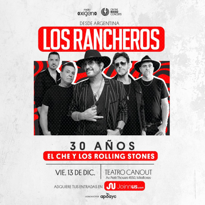 Los Rancheros en Lima 2024: ¡Regresa la banda argentina para celebrar 30 años de rock! No te lo pierdas el 13 de diciembre.