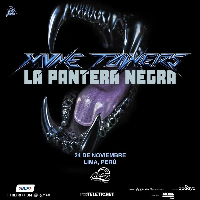 Myke Towers en Lima 2024: La Pantera Negra Tour