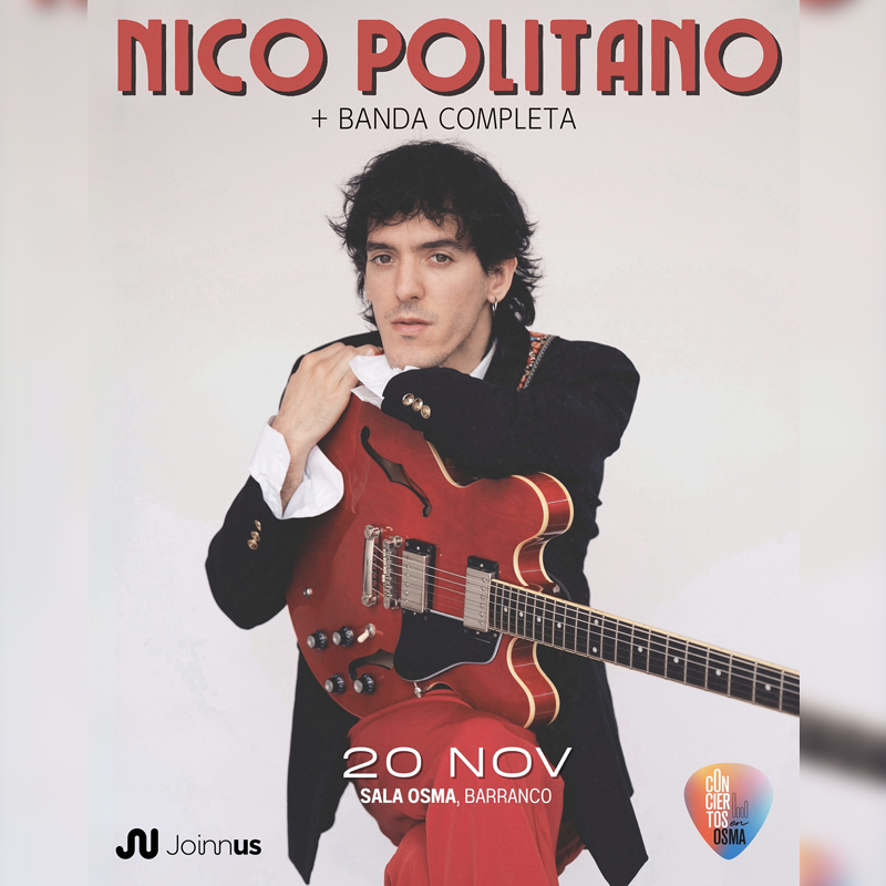 Nico Politano en concierto en Sala Osma
