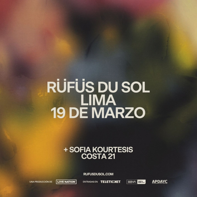 Rüfüs du Sol en Lima 2025: Un concierto de dance electrónico imperdible junto a Sofía Kourtesis el 19 de marzo en Costa 21.