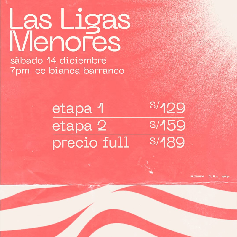 Precios y entradas para el concierto de Las Ligas Menores en Lima, Perú 2024. Imagen: Festiautor