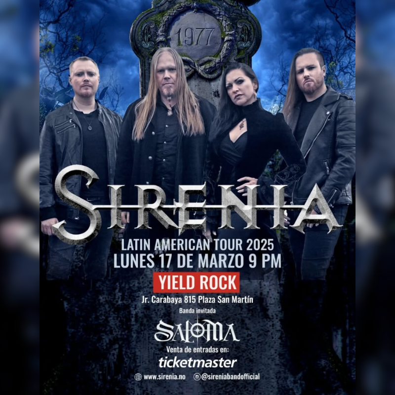 Sirenia en Lima 2025: Un concierto de metal imperdible