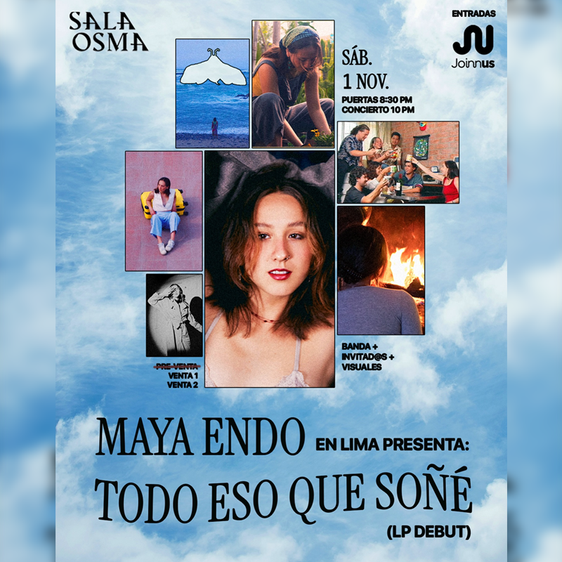 Concierto: Maya Endo presenta su LP “Todo eso que soñé”