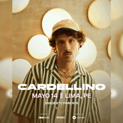 Cardellino en Lima 2026: el artista uruguayo llega a Sargento Pimienta este 14 de mayo. Revisa aquí precios y entradas en Joinnus.