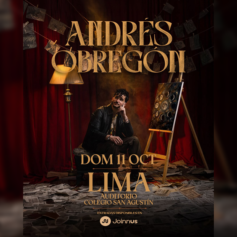 Andrés Obregón en Lima 2026: gira mundial Todo Pasa