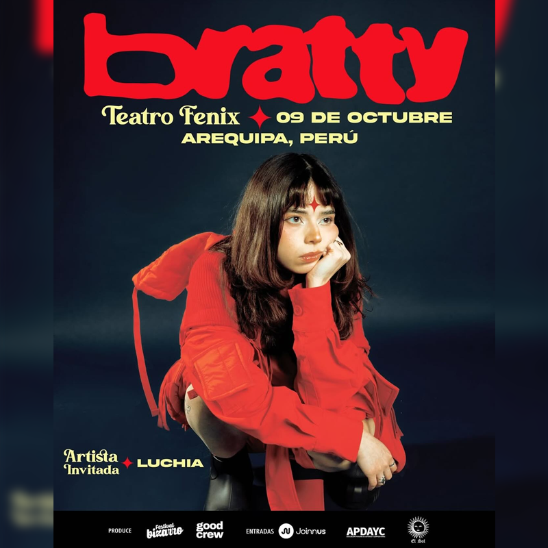 Bratty en Arequipa 2026: Concierto de indie rock en la Ciudad Blanca