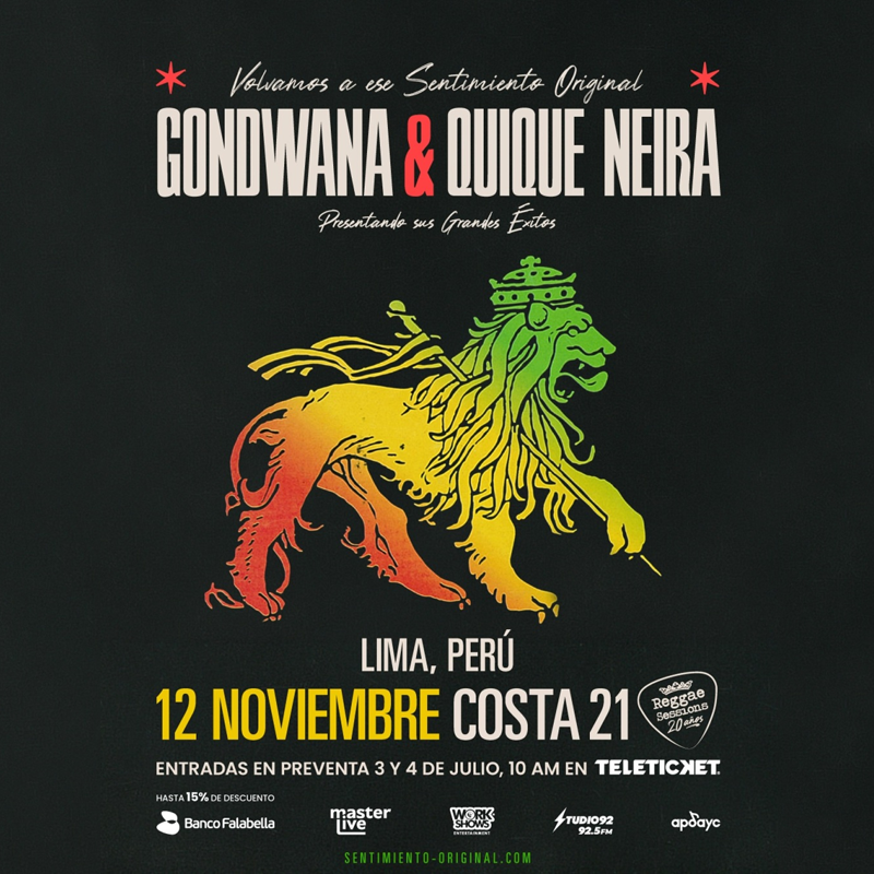 Gondwana y Quique Neira en Lima 2026: Reencuentro histórico