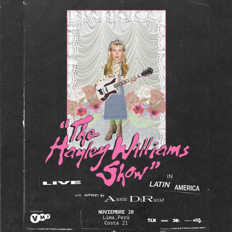 Hayley Williams en Lima 2026: The Hayley Williams Show en Costa 21