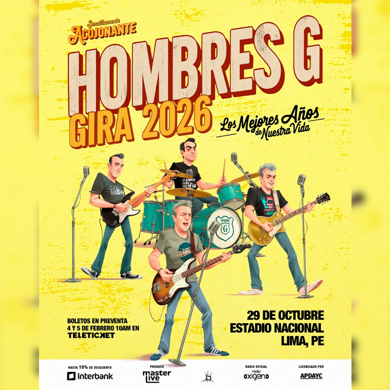 Hombres G en Lima 2026: el rock español regresa al Estadio Nacional
