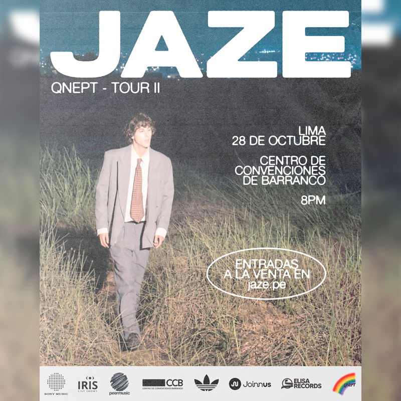 Jaze en Lima 2026: el esperado concierto del QNEPT Tour II en Barranco