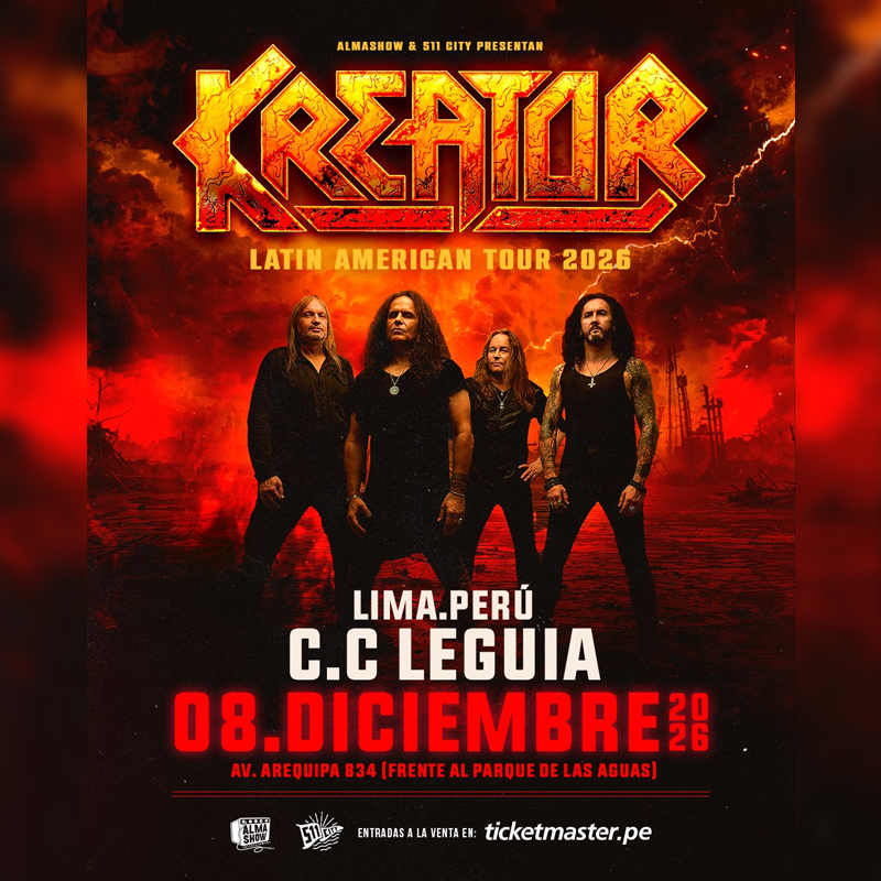 Kreator en Lima 2026: Latin America Tour en CC Leguía