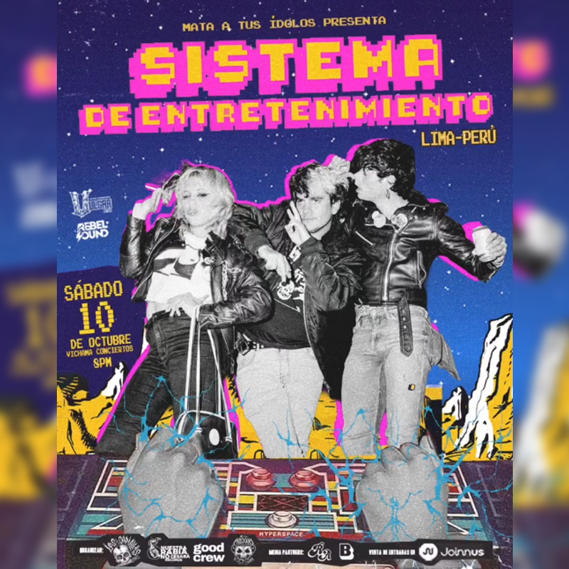 Sistema de Entretenimiento en Lima 2026: arcade punk en concierto
