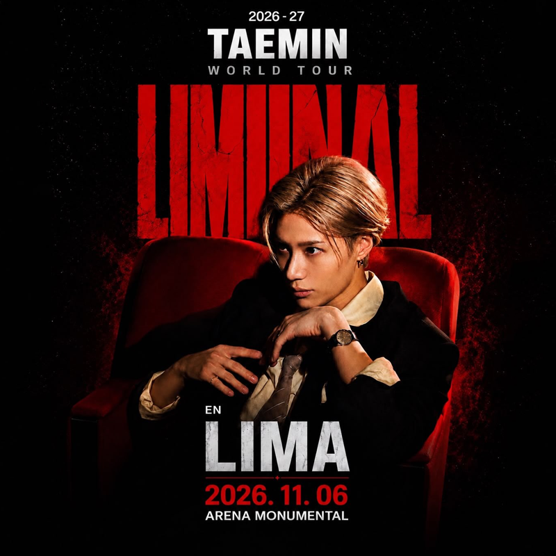 Taemin en Lima 2026: World Tour LiMinAL en Arena Monumental