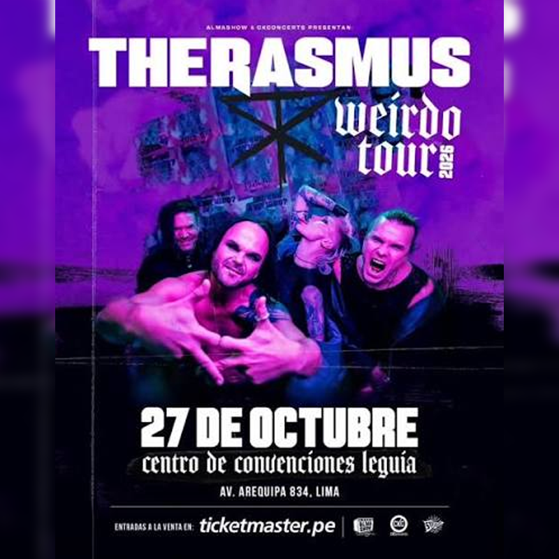 The Rasmus en Lima: Weirdo Tour 2026